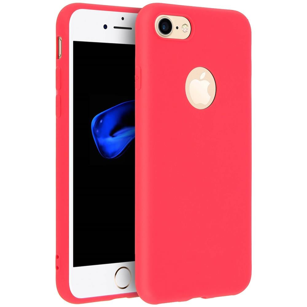 Cover Iphone 7 / 8 Soft Touch Silicone Gel Morbido - Rossa - Foto 1