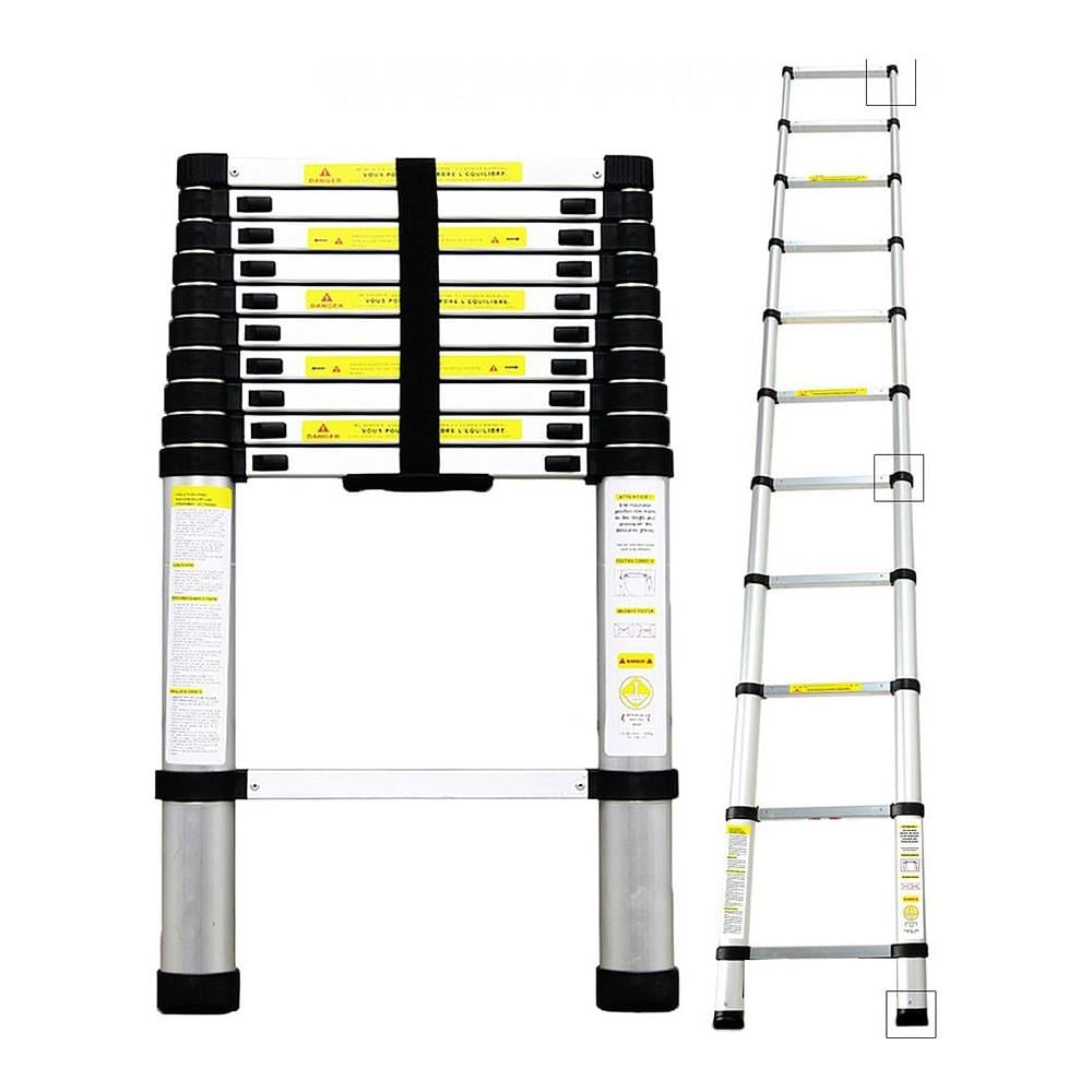 Scala Telescopica, Scala Pieghevole, 3,2 Metri, Borsa Per Trasporto Gratis, En 131, Carico Massimo: 150 Kg - Foto 5