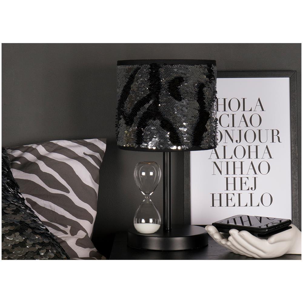 Bling, Lampada Da Tavolo, - Nero E Argento - Foto 1