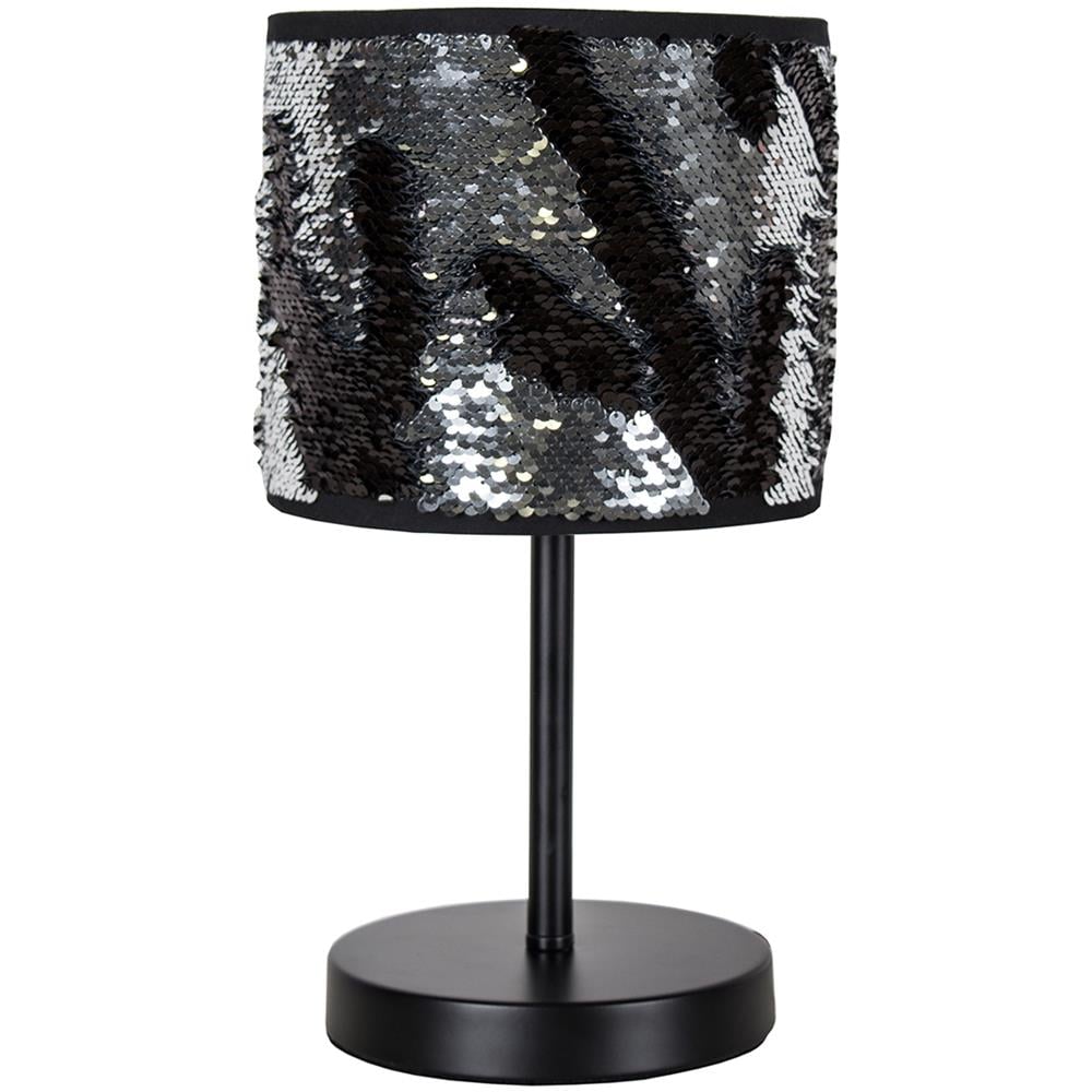 Bling, Lampada Da Tavolo, - Nero E Argento - Foto 2