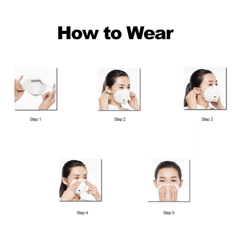 9501v + Kn95 Maschere Di Protezione Per Respiratore Antiparticolato - Foto 2