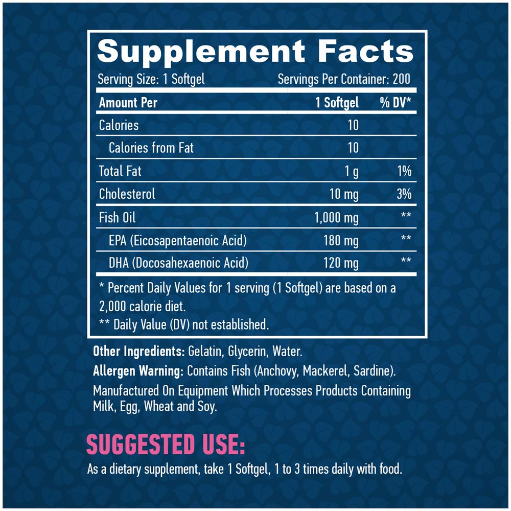 Omega 3 200 Softgels 1000mg - Foto 2
