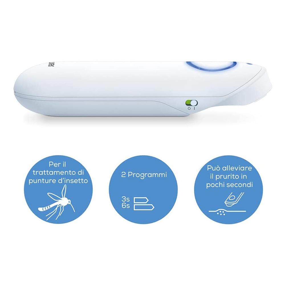 Dopopuntura BR 60 per Alleviare Prurito e Gonfiore da Zanzara 2 Programmi di Utilizzo - Foto 2