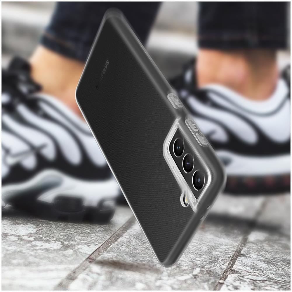 Cover Samsung Galaxy S21 Plus Silicone Antishock Trasparente - Foto 2