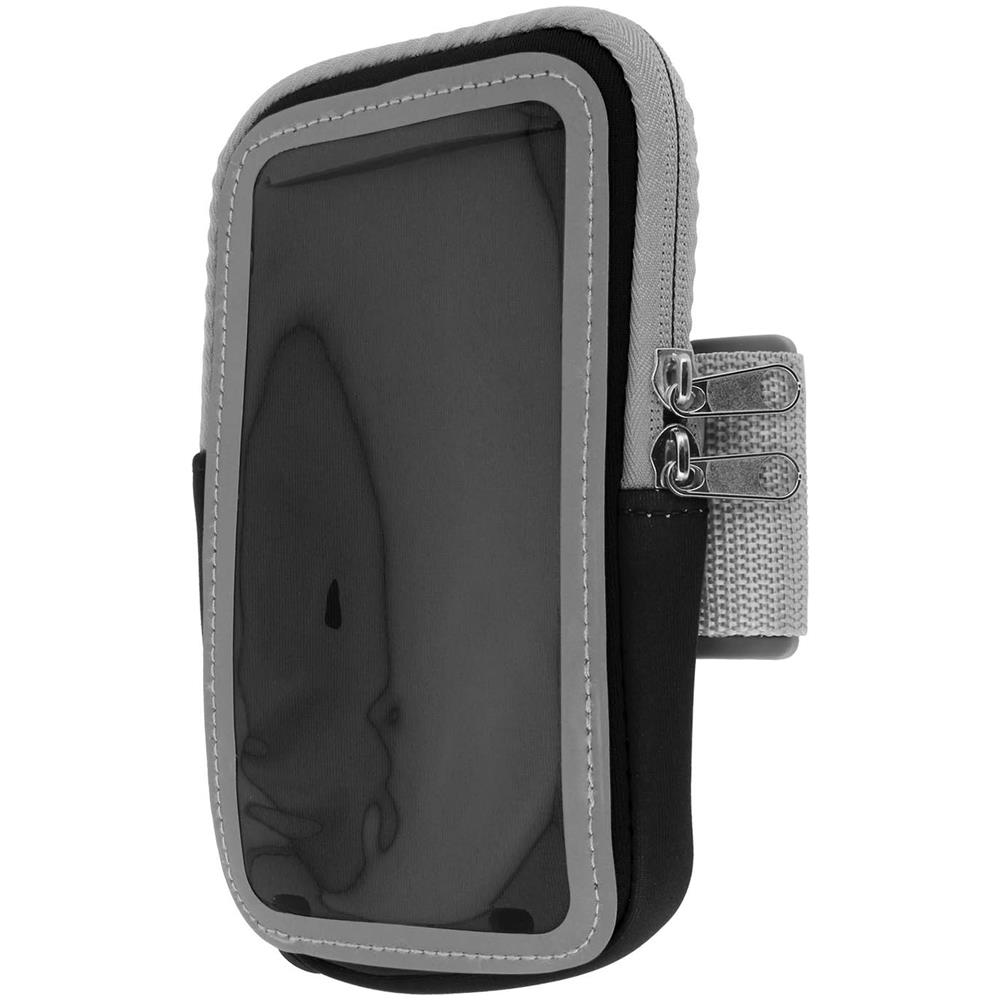 Fascia Sportiva Smartphone Touch Braccio O Avambraccio Tasca Con Zip Nera - Foto 1