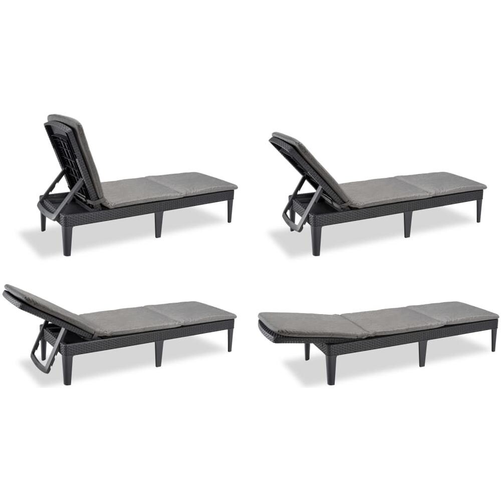 Keter Lettino Prendisole con Cuscino Jaipur Grafite - Foto 2