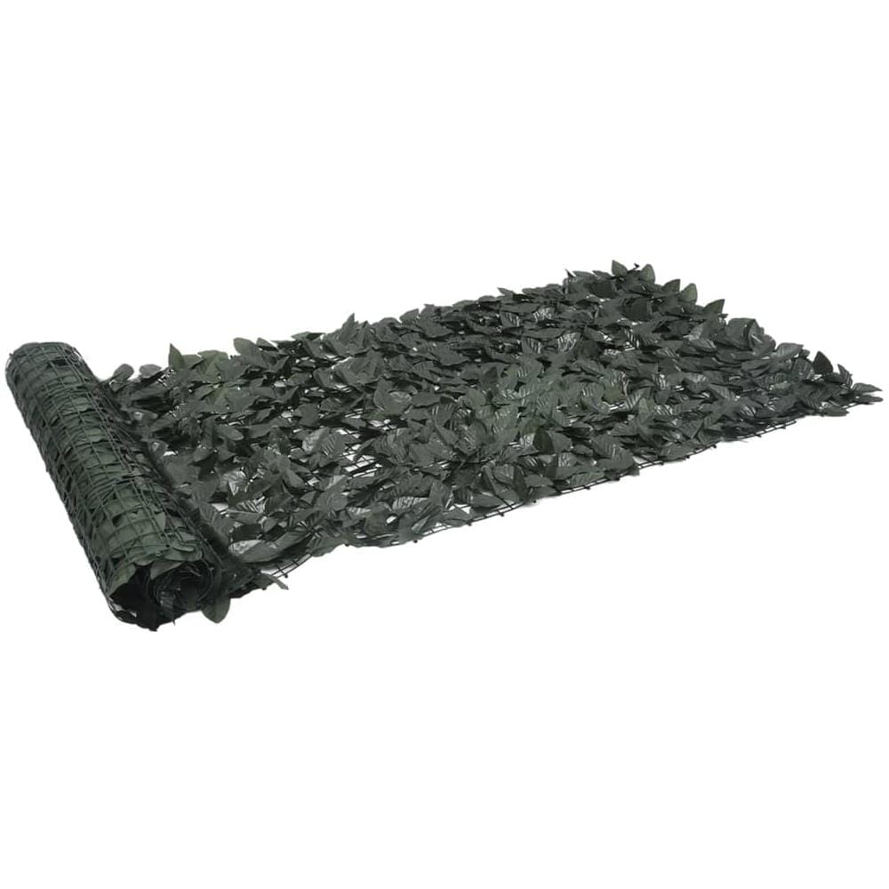 Paravento da Balcone con Foglie Verde Scuro 500x100 cm - Foto 2