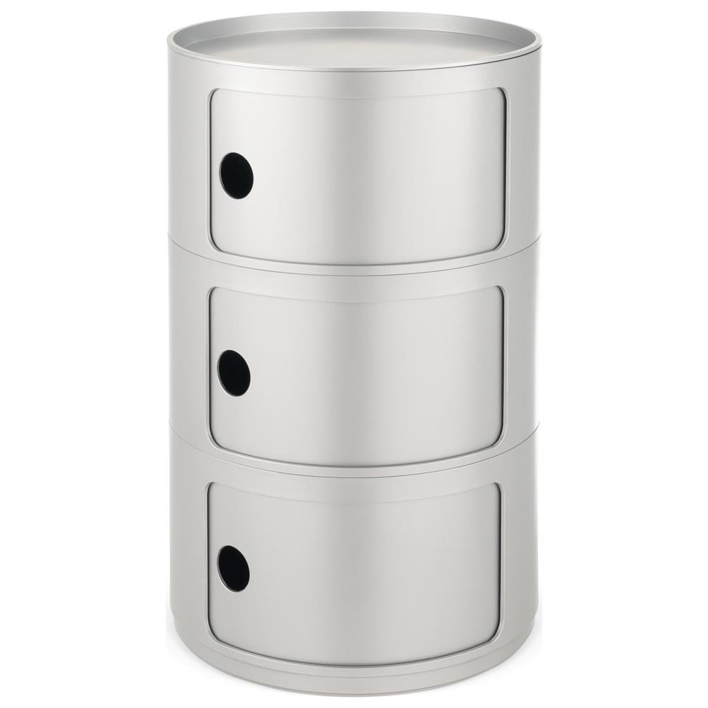 Componibile Kartell 3 Cassetti Silver - Foto 1