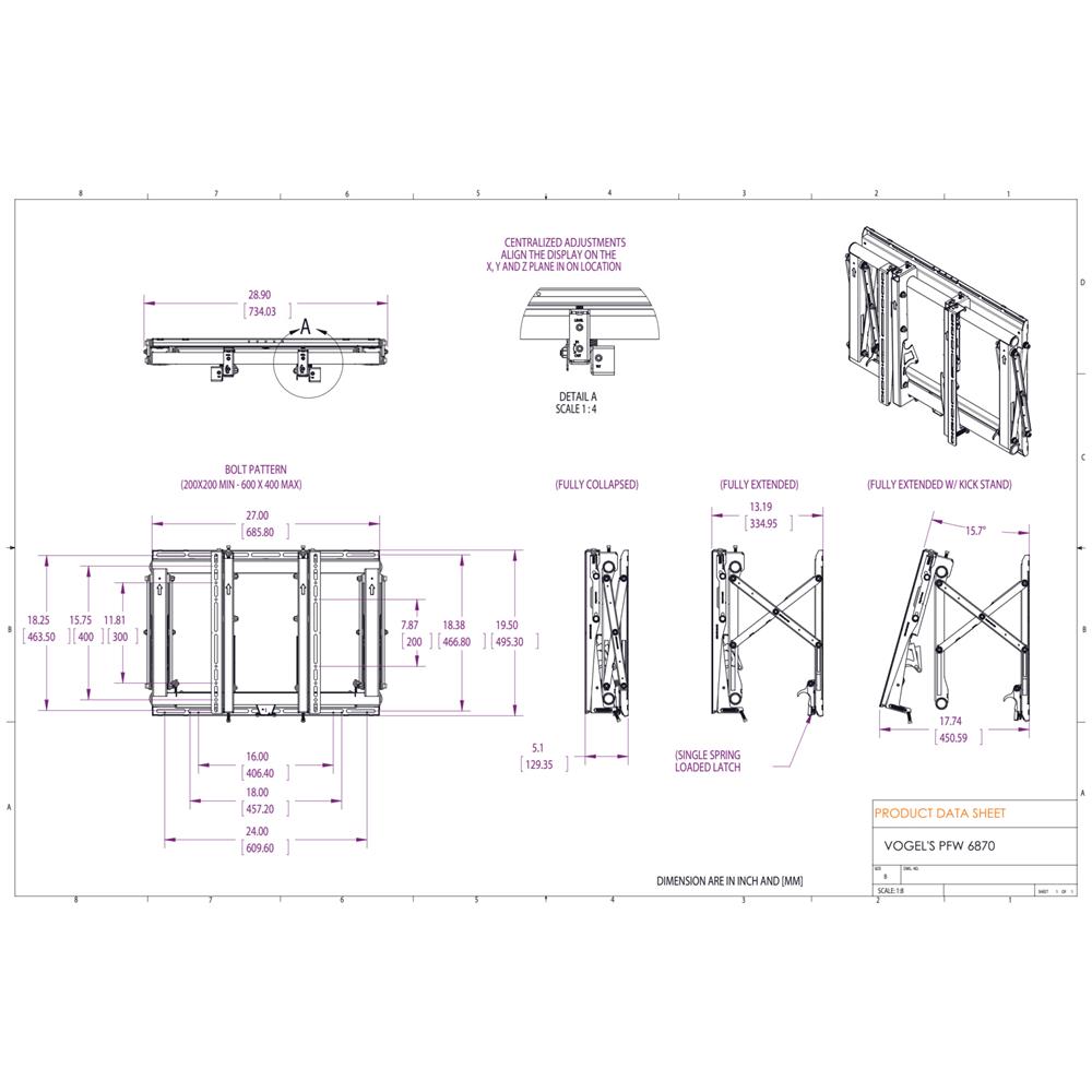 PFW 6870 Modulo pop-out per parete video - Foto 4