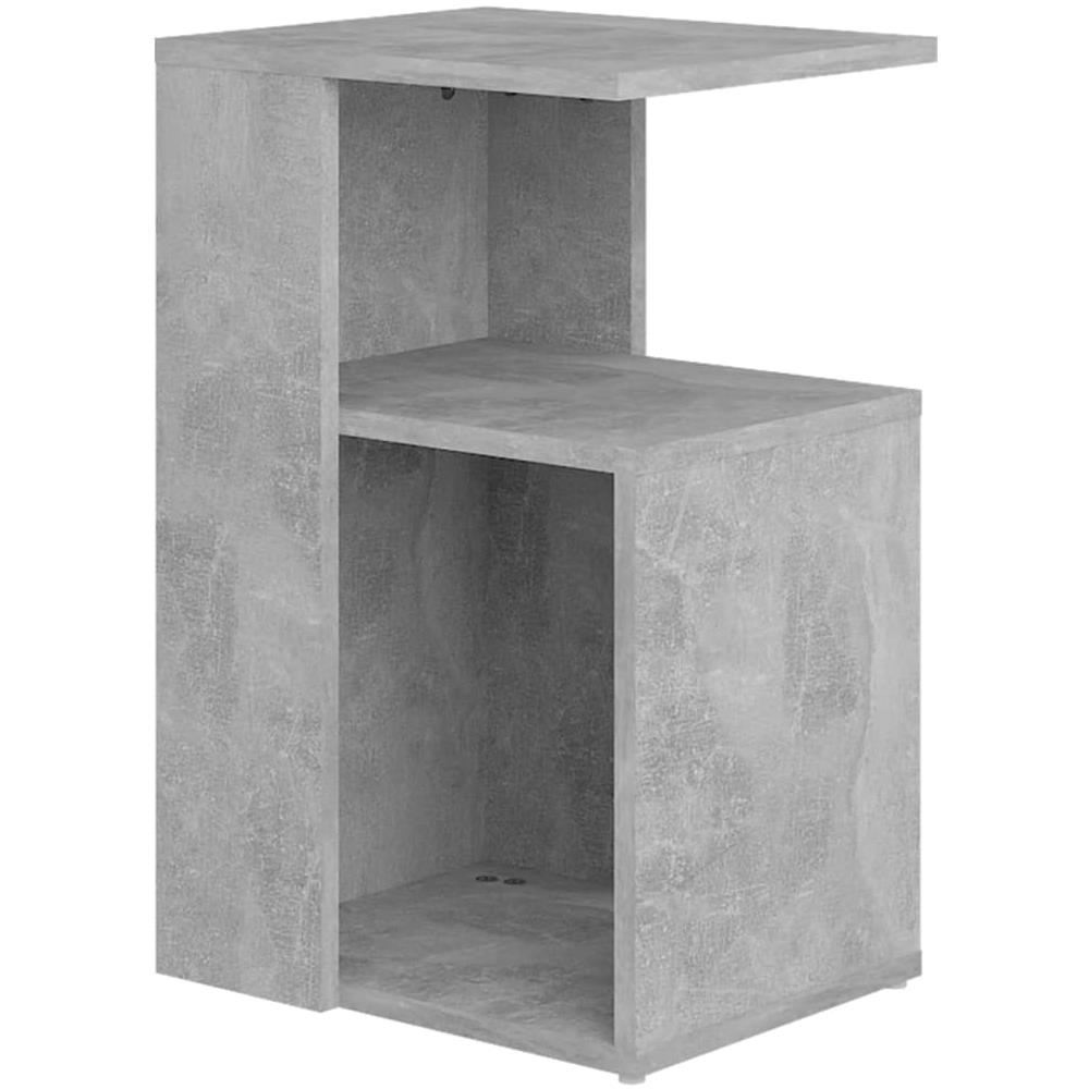 Tavolino Grigio Cemento 36x30x56 cm in Legno Multistrato - Foto 2