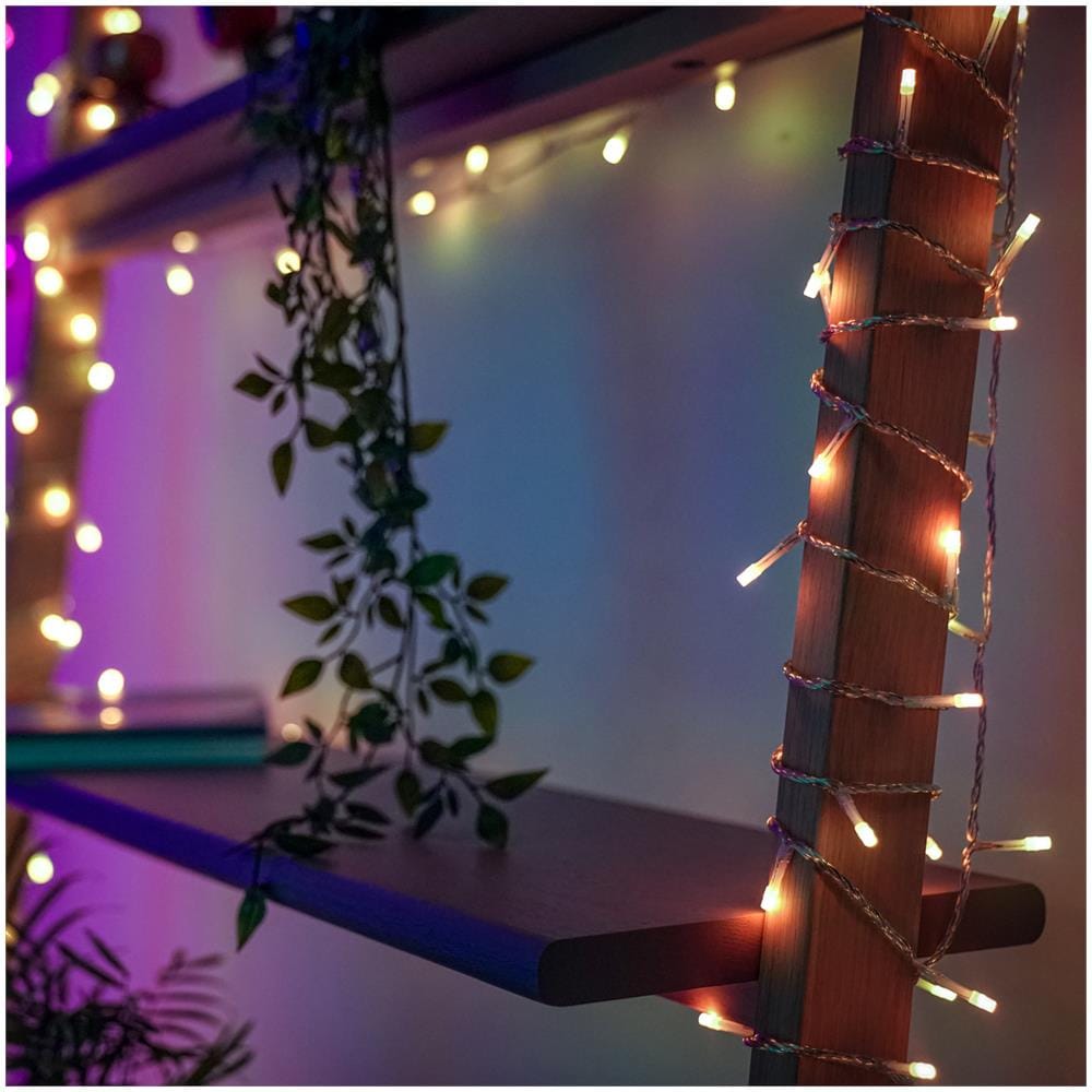 Luci Di Natale 190 Led Icicle Rgb Twinkly Multicolore - Foto 2