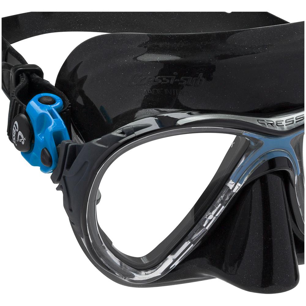 Maschera Big Eyes Evolution Trasparente Nero / blu - Foto 2