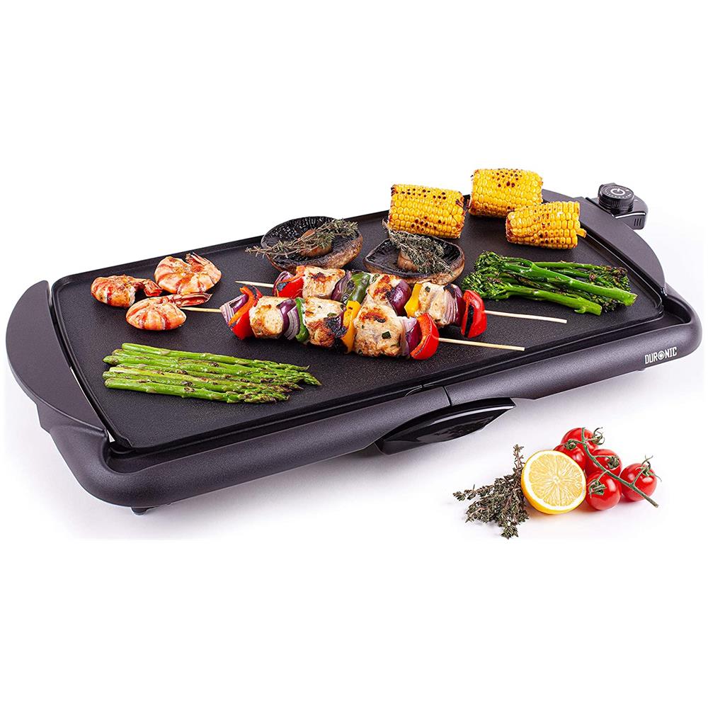 Piastra Elettrica da Tavolo GP20 Superficie 52/27 cm Antiaderente Potenza 2000 W Colore Nero - Foto 1