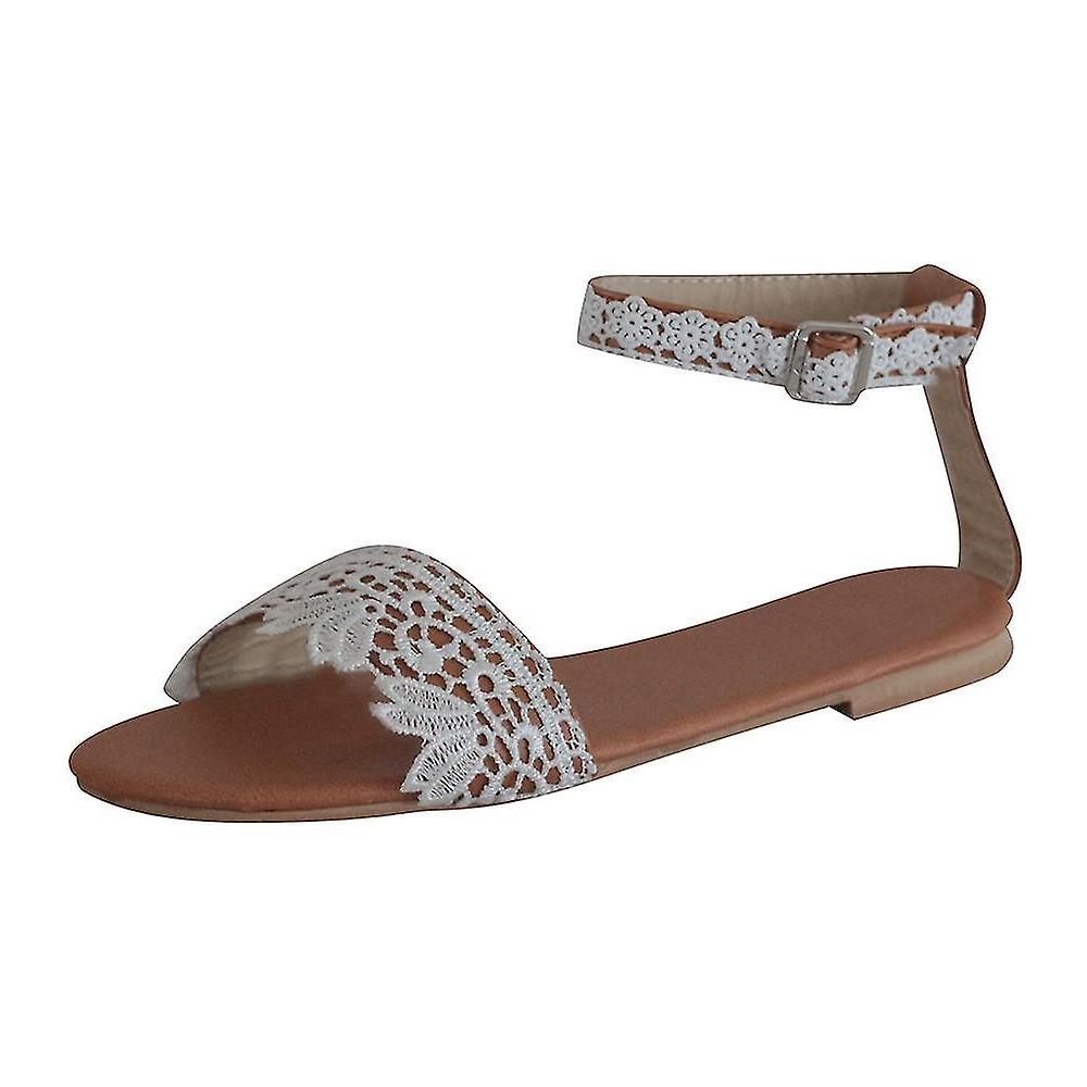 Sandali da donna con zeppa a piedi nudi, sandali aperti per le donne, design con supporto per arco plantare, fibbia regolabile morbida e antiscivolo, Nero , 37.5/36 EU