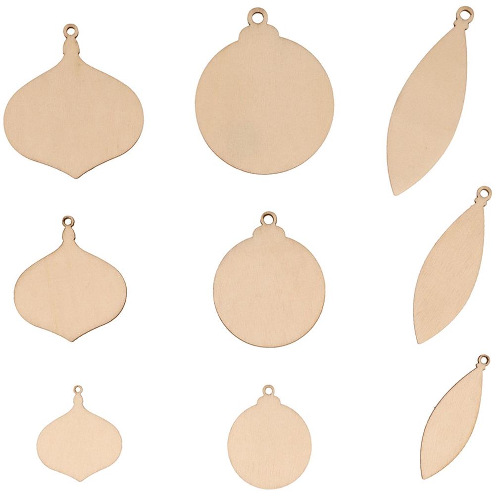 90 Mini Decorazioni In Legno - Palline Di Natale - Foto 1