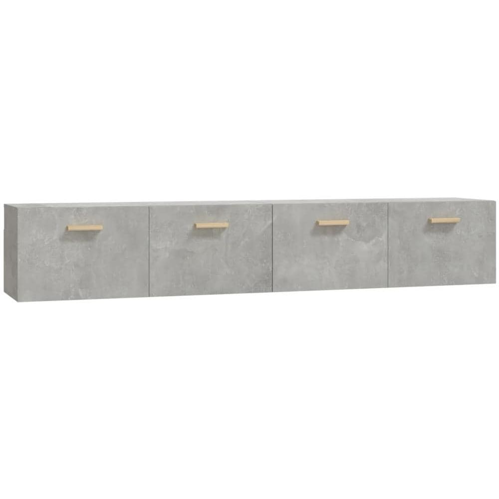 Mobili Parete 2 Pz Grigio Cemento 100x36,5x35 Cm In Multistrato - Foto 2