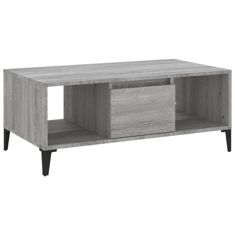 Tavolino Salotto Grigio Sonoma 90x50x36,5 Cm Legno Multistrato - Foto 2