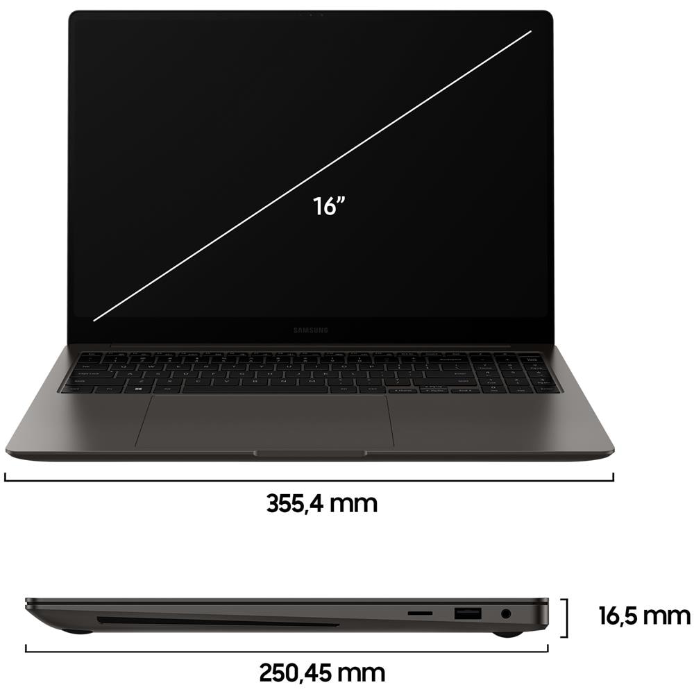 UltraBook Galaxy Book3 Ultra Monitor 16" WQXGA+ i7-13700H Ram 16 GB SSD 512 GB GeForce RTX 4050 6GB 2xUSB 3.2 Windows 10 Pro - Foto 3