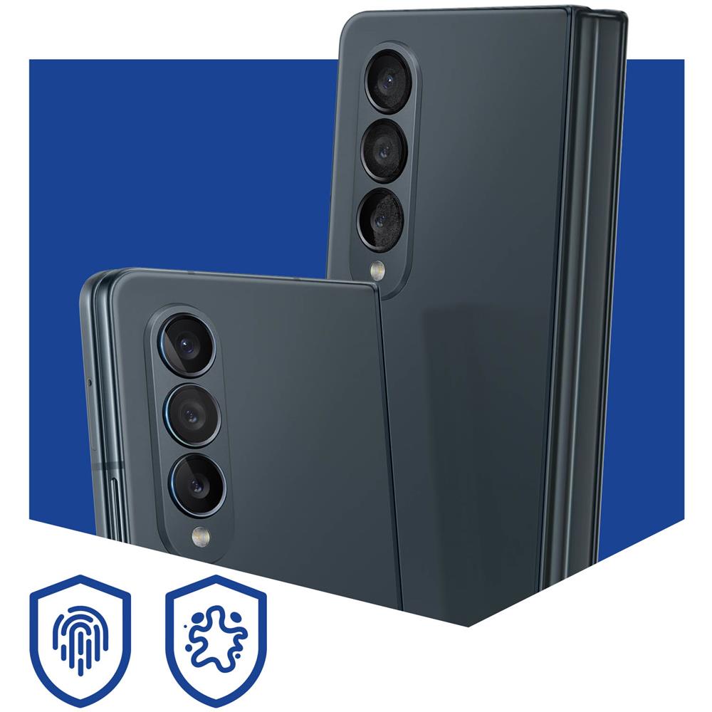 Kit 4 Pellicole Fotocamera Samsung Z Fold4 Vetro Ibrido 7h Trasparenti - Foto 2