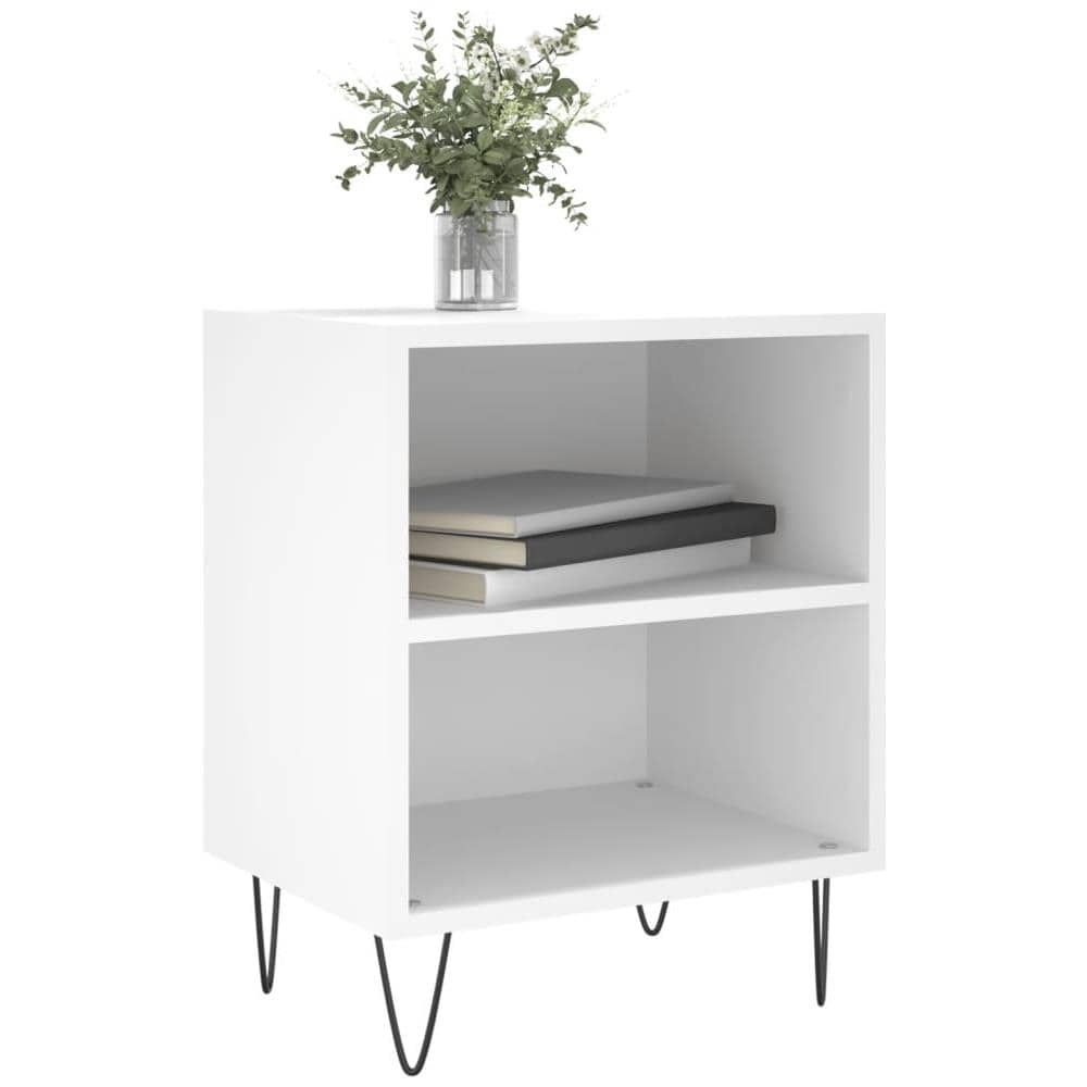 Comodini 2 Pz Bianchi 40x30x50 Cm In Legno Multistrato - Foto 2