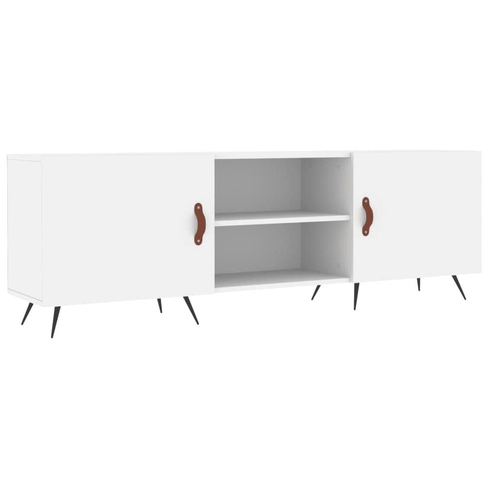 Mobile Porta Tv Bianco 150x30x50 Cm In Legno Multistrato - Foto 2