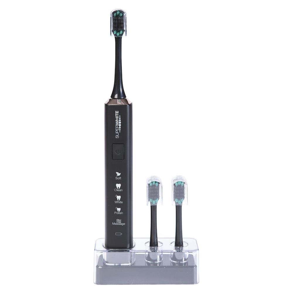 Spazzolino Sonico Morbido Nero + 3 Testine - Foto 1