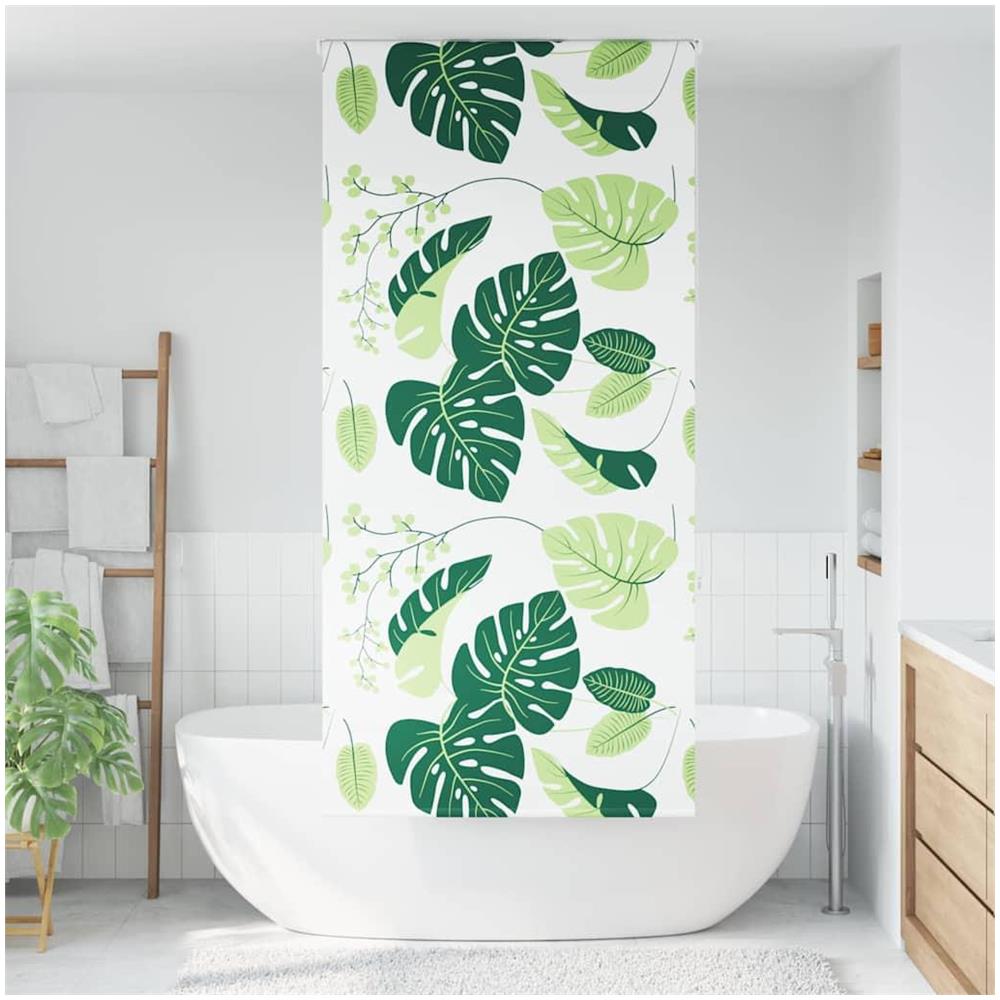 Tenda a Rullo Doccia 90x240 cm Larghezza Tessuto 86 cm - Foto 2