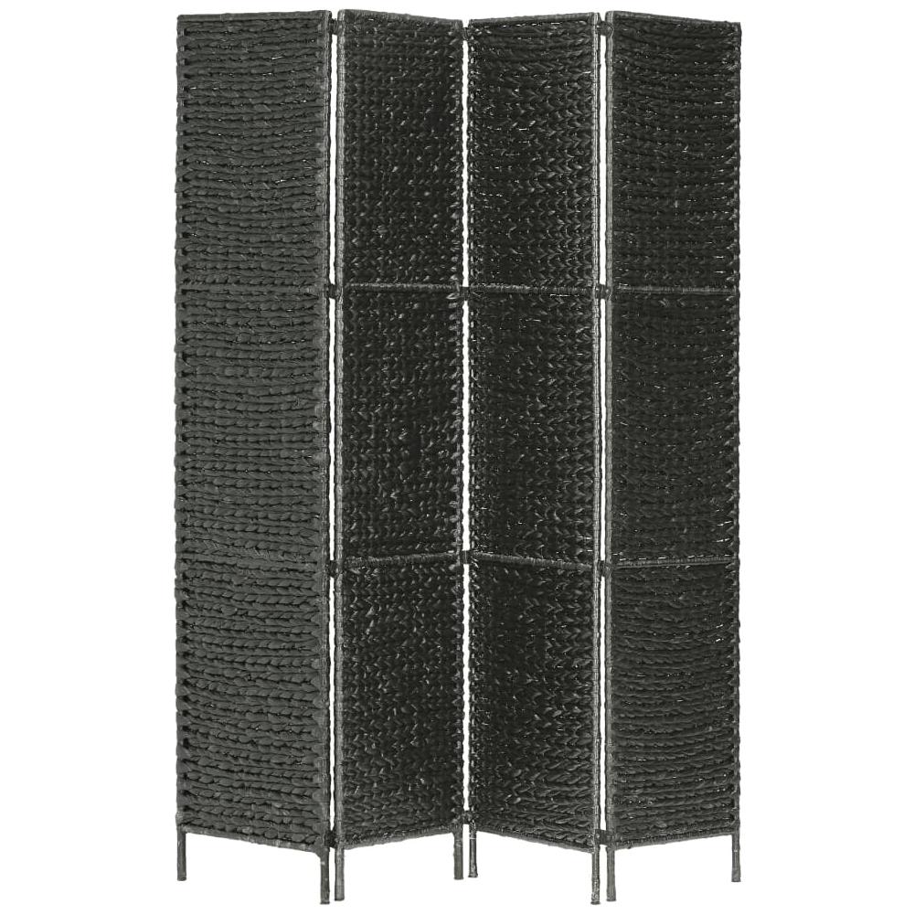 Paravento A 4 Pannelli Nero154x160 Cm In Giacinto D'acqua - Foto 2