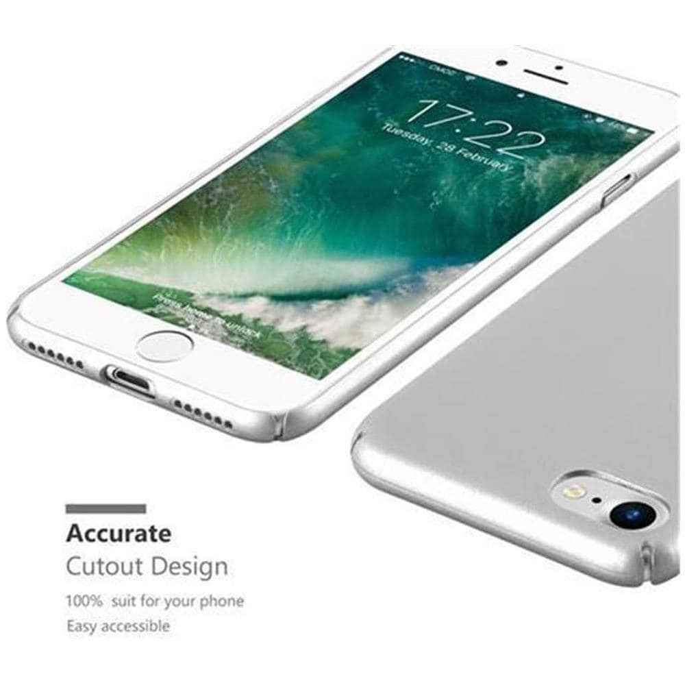 Cadorabo Custodia Compatibile Con Apple Iphone 7 / 7s / 8 / Se 2020 In Argento Metallo - Hard Case Coperchio Protettivo In Look Metallico Contro I Graffi E Gli Urti - Foto 7
