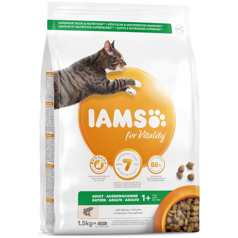 Iams Cat Base Adult All Breeds Salmone - Foto 1