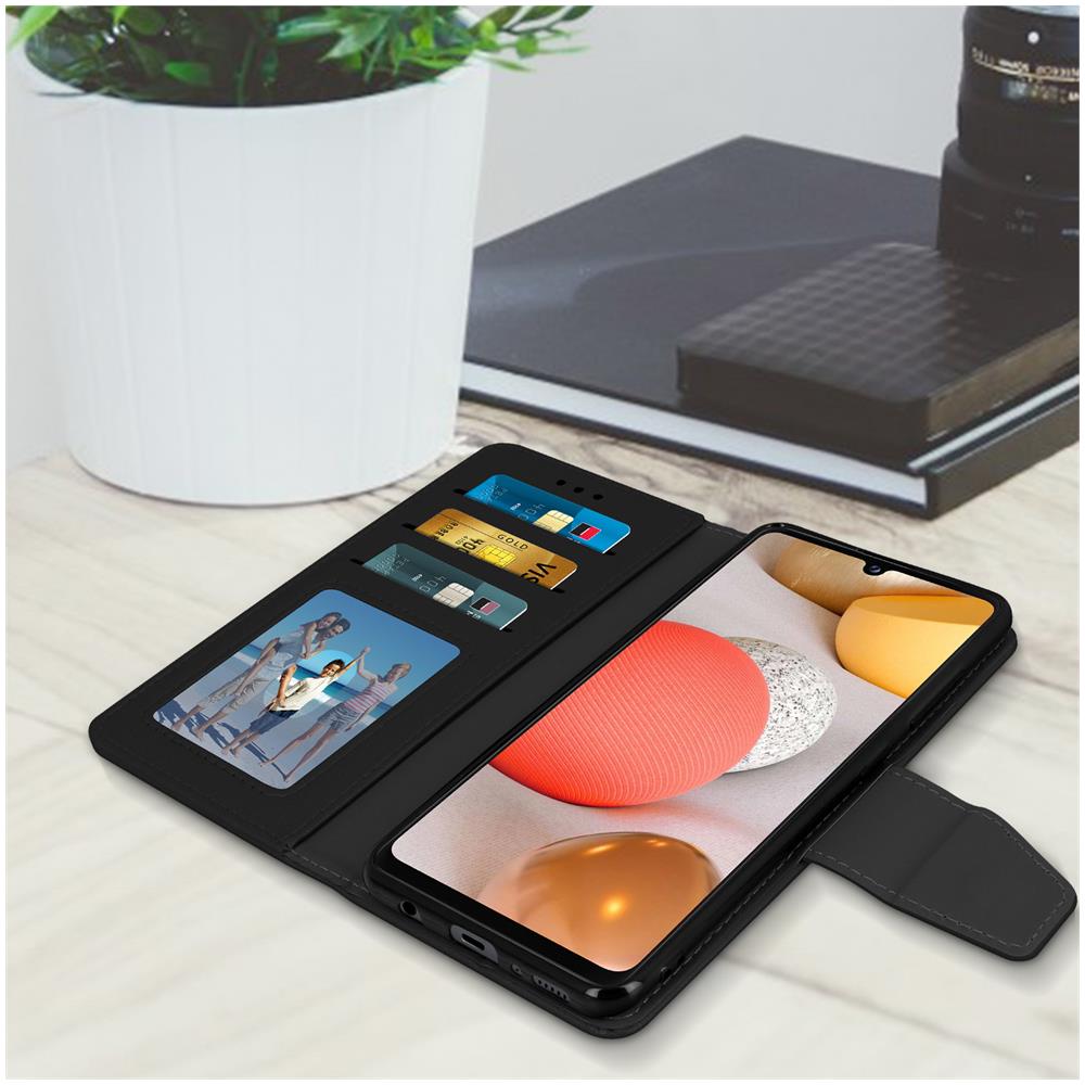 Custodia Samsung Galaxy A42 5g A Portafoglio Funzione Supporto - Nero - Foto 5