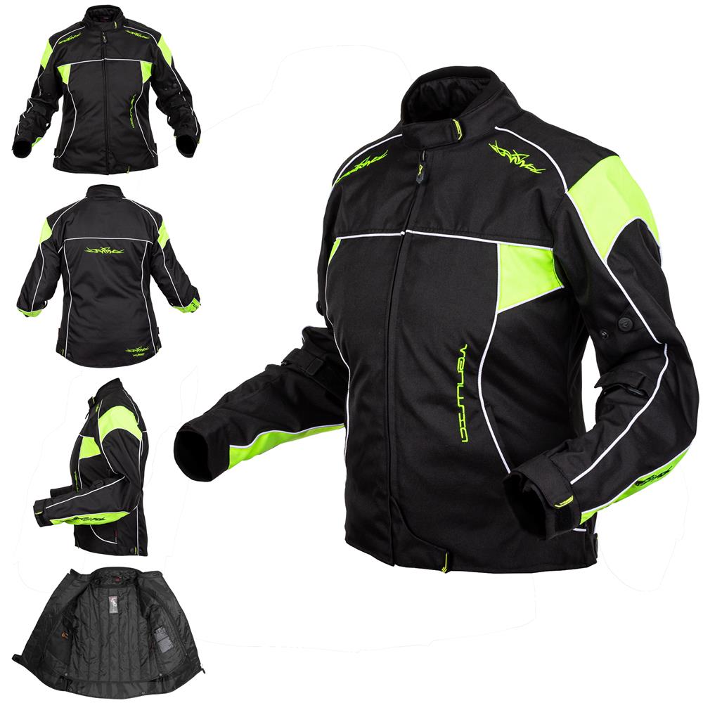 Giacca Tessuto Moto Donna Lady Protezioni Ce Scooter Sfoderabile Fluo M - Foto 1