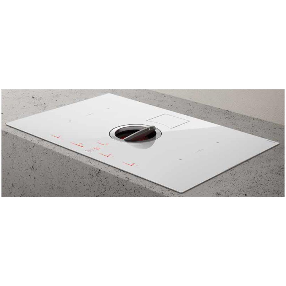 Piano Cottura WH / A / 83 a Induzione 4 Zone Cottura da 83 cm con Cappa Aspirante Colore Bianco - Foto 2