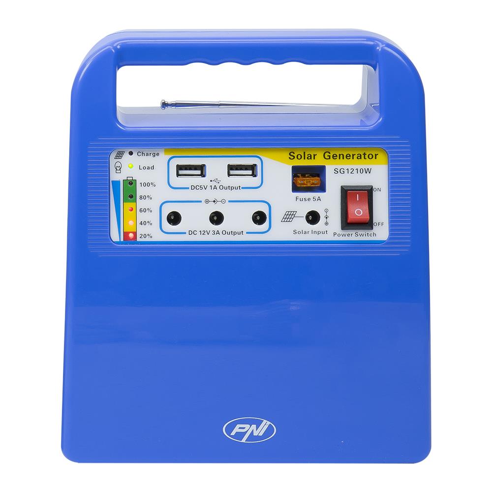 Greenhouse H01 30w Impianto Fotovoltaico Con Batteria 12v / 7ah, Usb / Radio / Mp3, 2 Lampadine Led - Foto 2