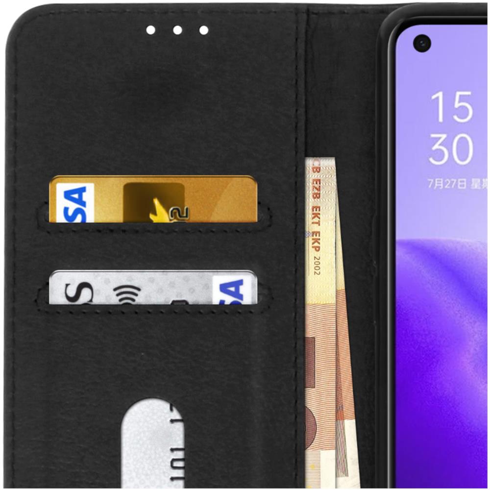 Custodia Oppo Find X3 Lite Protezione Con Portacarte Funzione Supporto Nero - Foto 2