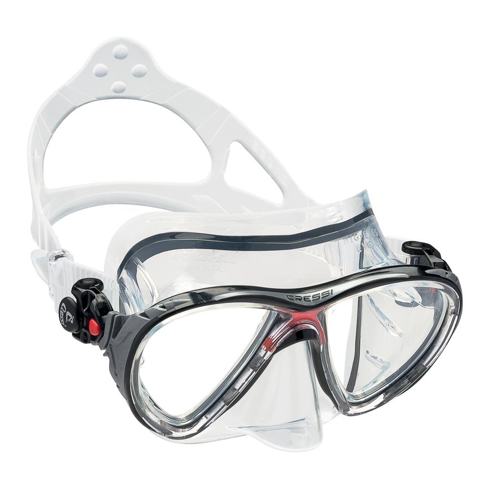 Maschera Big Eyes Evolution Trasparente Trasparente / rosso - Foto 1