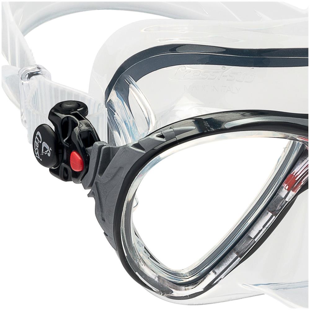 Maschera Big Eyes Evolution Trasparente Trasparente / rosso - Foto 2