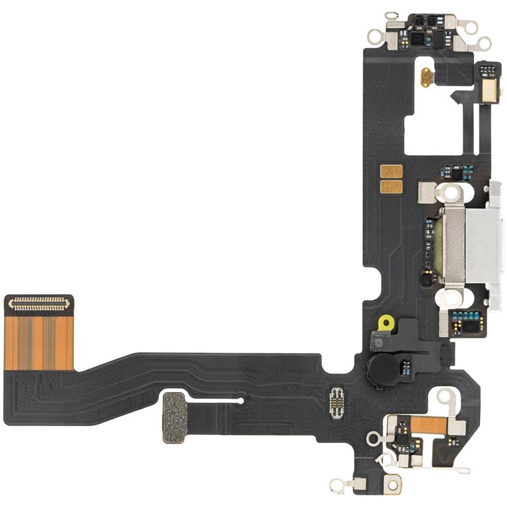 Connettore Ricarica Lightning E Microfono Di Ricambio Iphone 12 E 12 Pro Argento - Foto 2