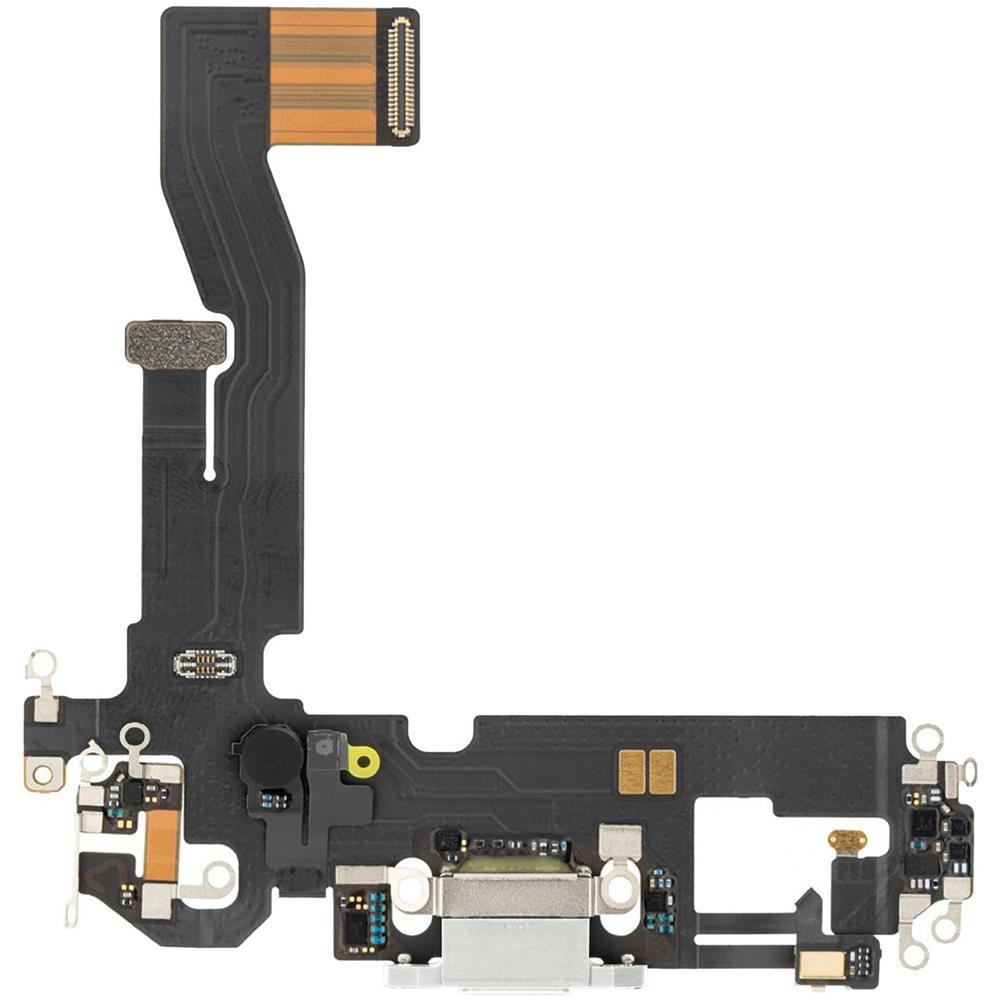 Connettore Ricarica Lightning E Microfono Di Ricambio Iphone 12 E 12 Pro Argento - Foto 1