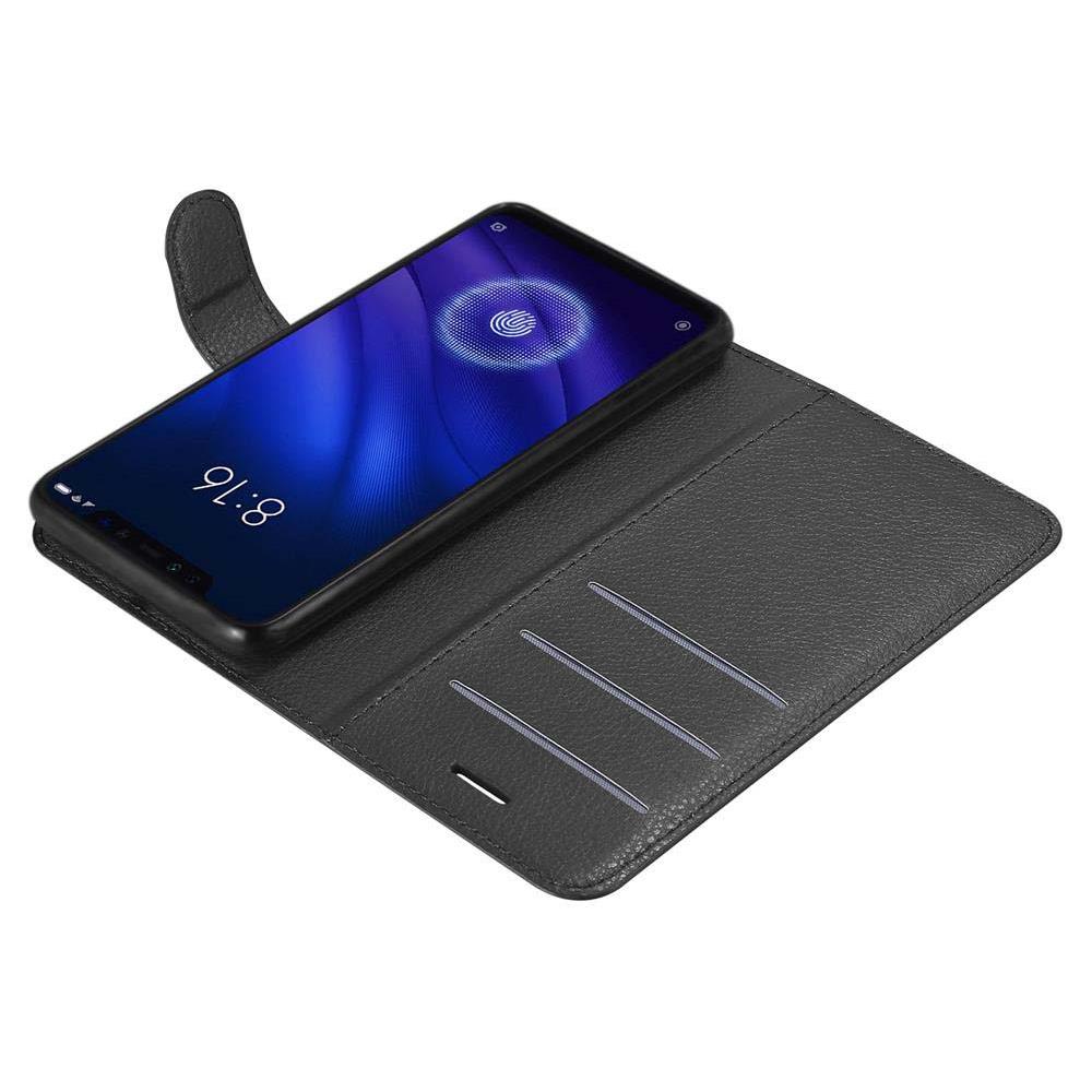 Custodia Compatibile Con Xiaomi Mi 8 Pro In Nero Carbone - Coperchio Protettiva Con Chiusura Magnetica, Funzione Stand E Tasca Per Le Carte - Foto 8
