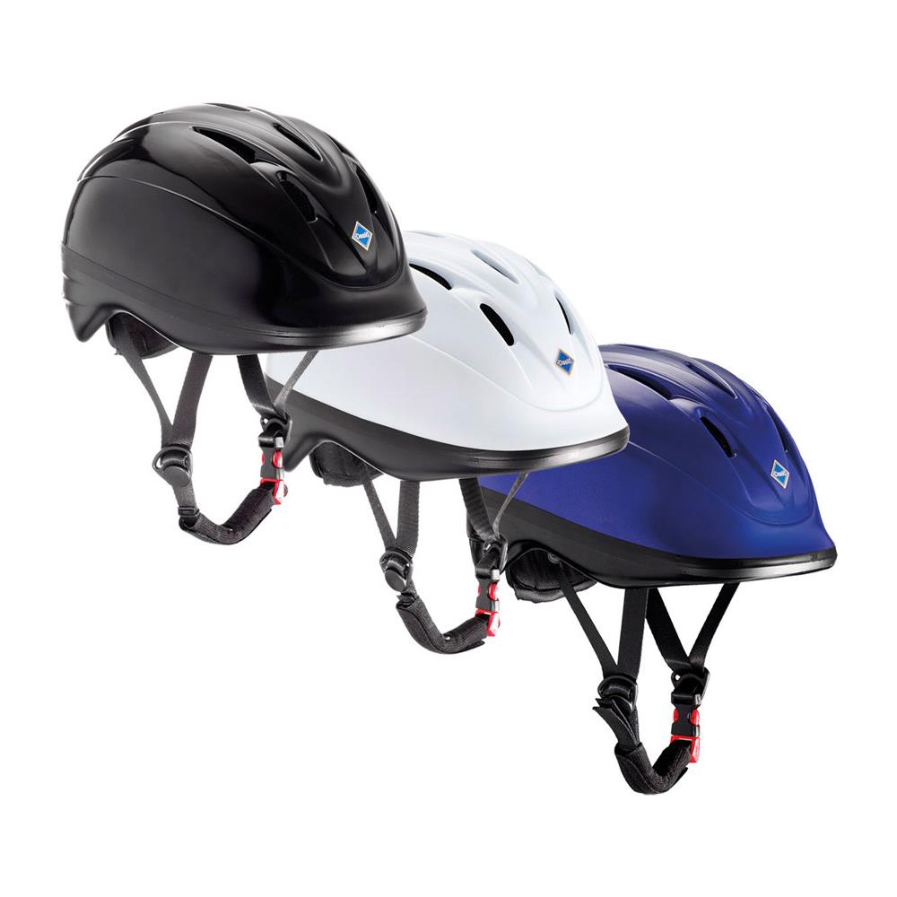 Casco Equitazione Bimbo E Adulto Lucido E Areato Con Guscio Abs Super Leggero Omologato Ce E Fibbia Sgancio Rapido M - Foto 1