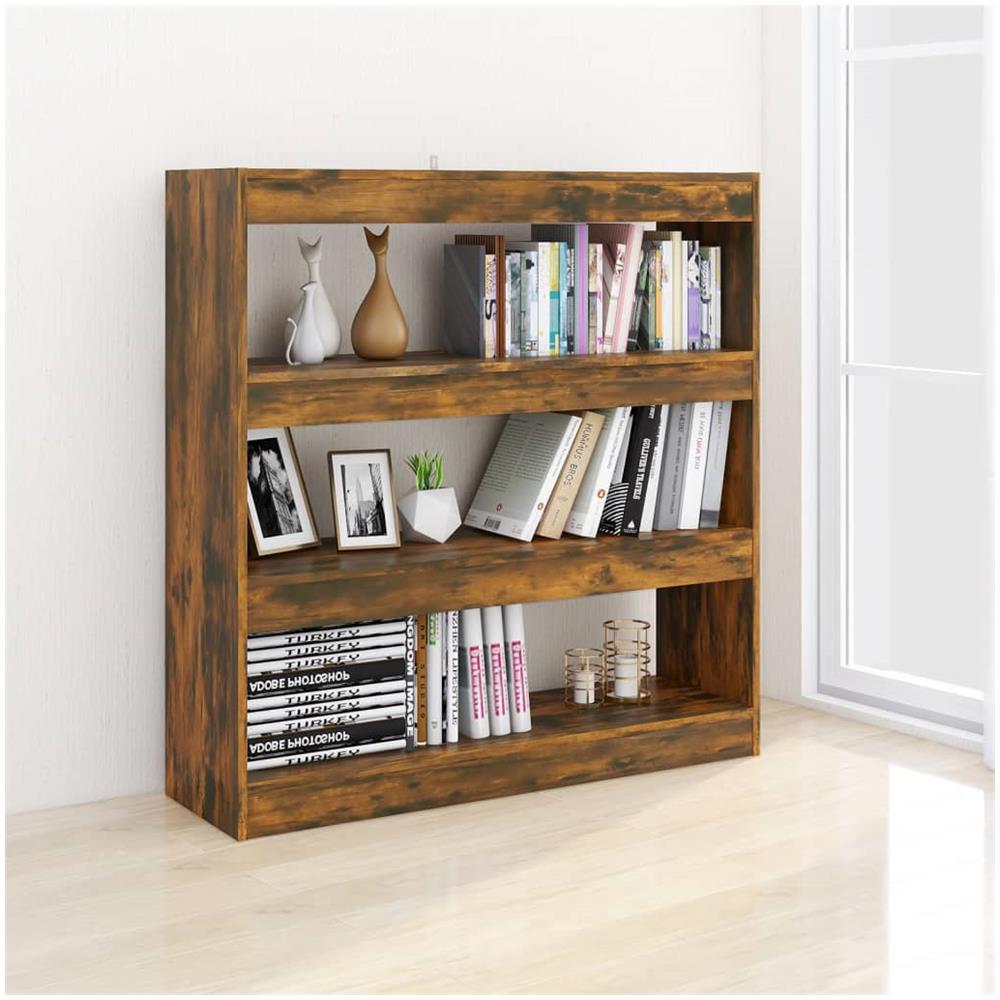 Libreria / divisorio Rovere Fumo 100x30x103 Cm - Foto 3