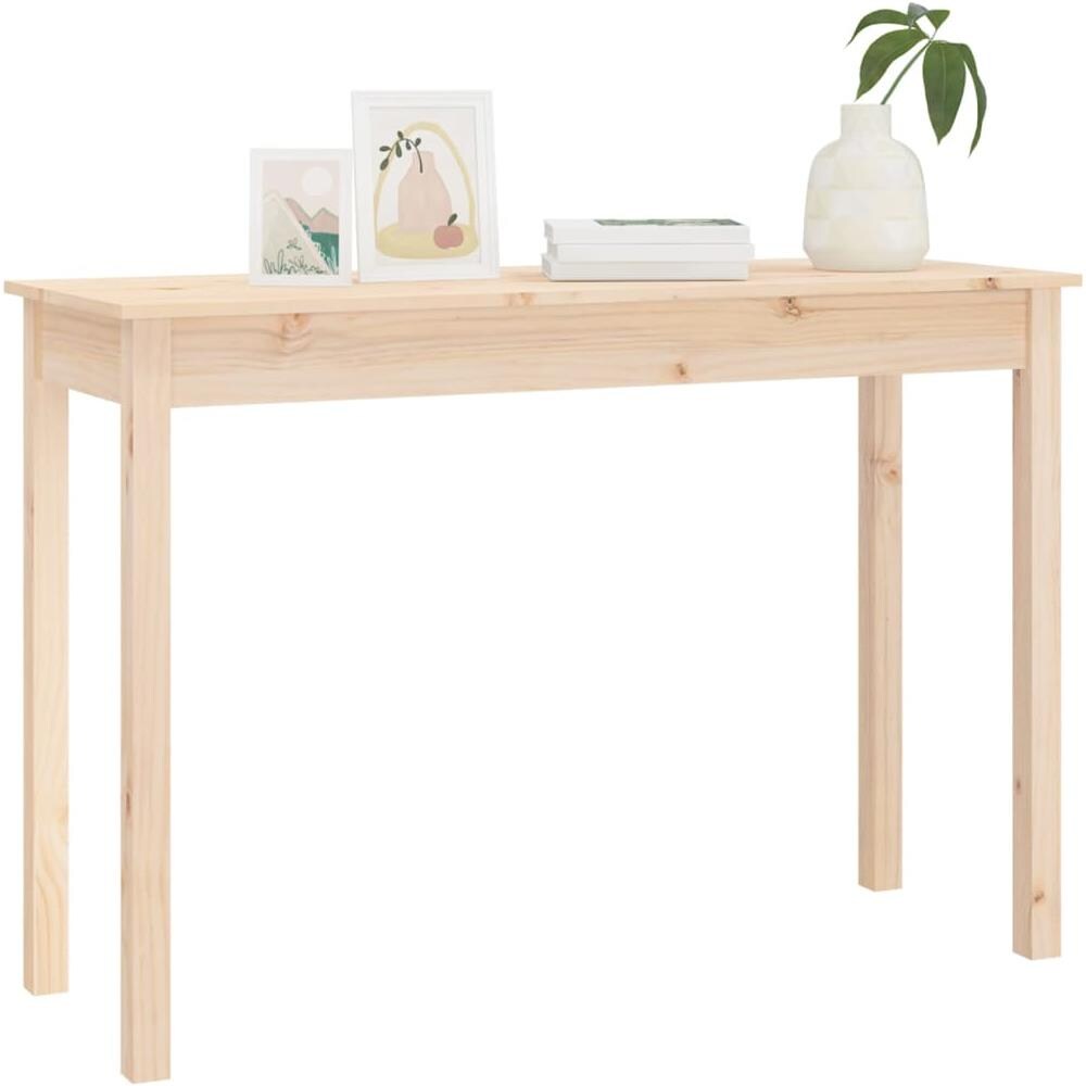 Tavolo Consolle 110x40x75 Cm In Legno Massello Di Pino - Foto 1