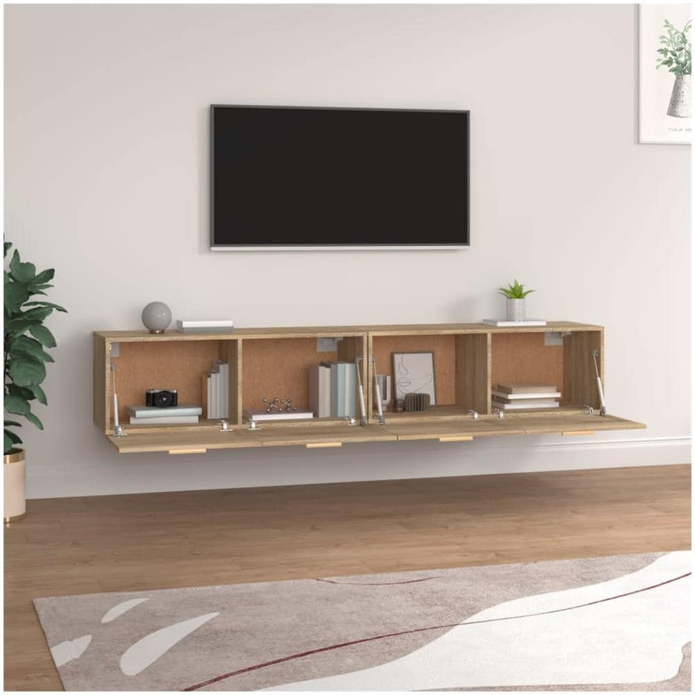 Mobili Parete 2 Pz Rovere Sonoma 100x36,5x35 Cm In Multistrato - Foto 3