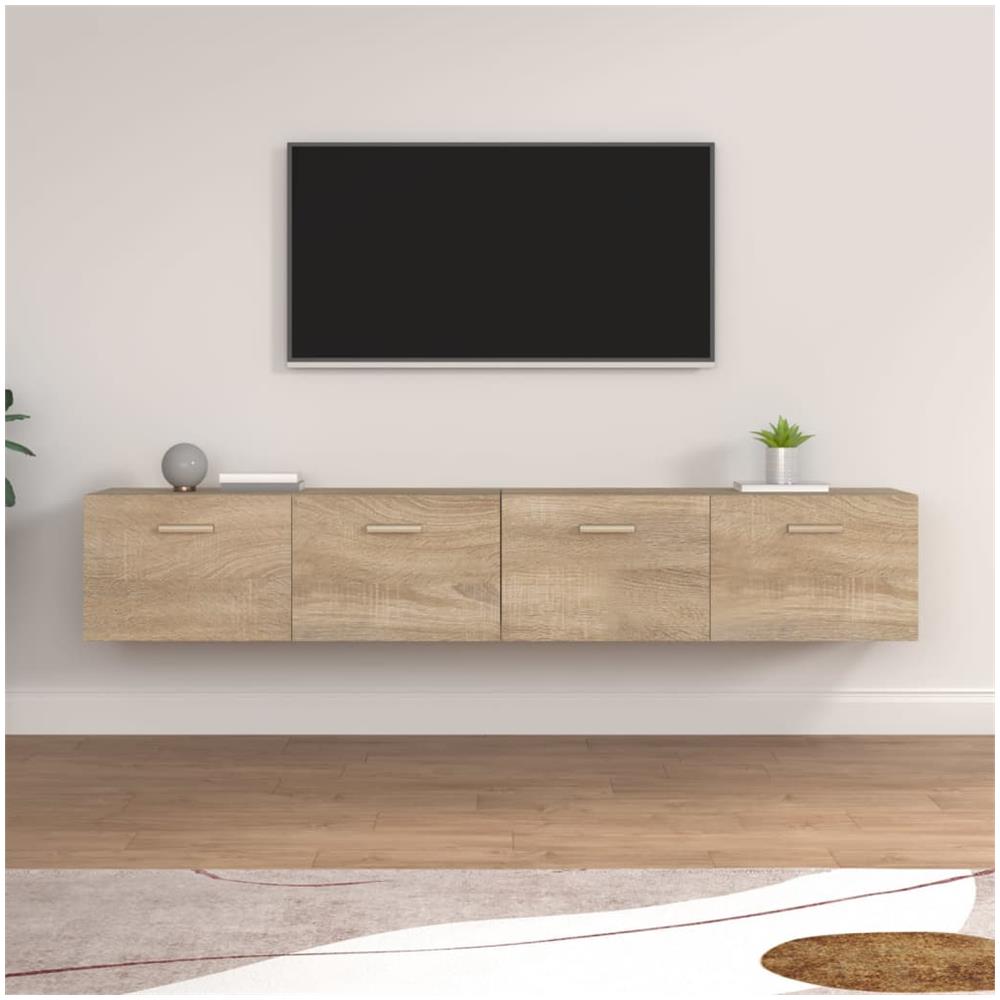 Mobili Parete 2 Pz Rovere Sonoma 100x36,5x35 Cm In Multistrato - Foto 1