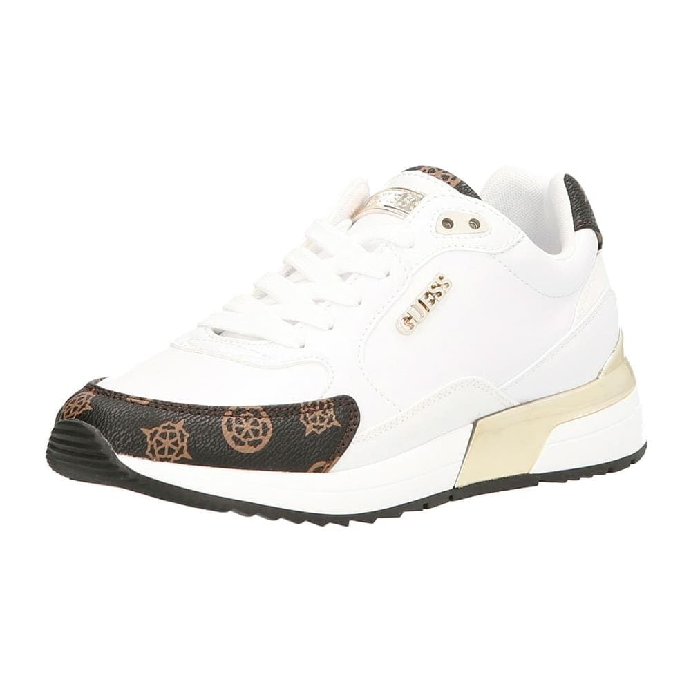 Fl5moxfal12 Sneakers Pelle Bianco Zeppa Scarpe Donna Bianco 39 - Foto 1