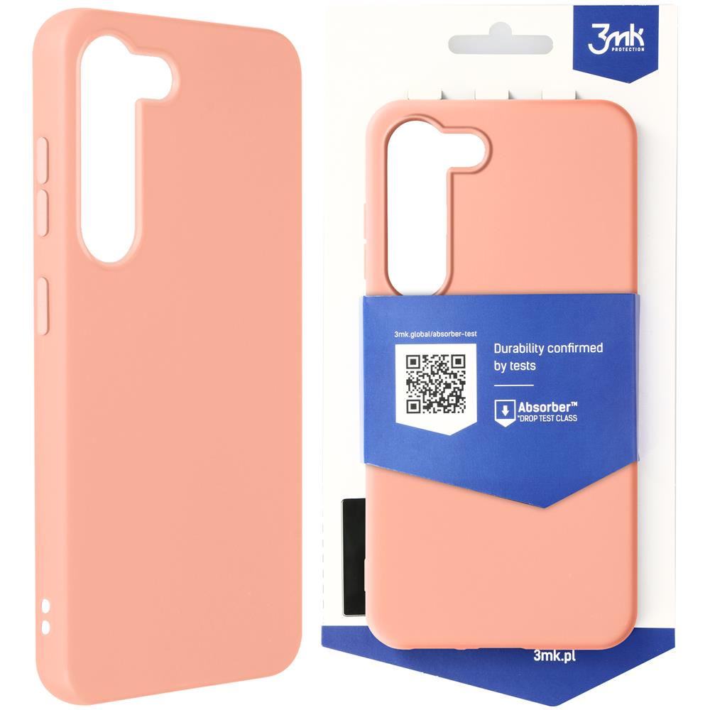 Cover Per Samsung S23 Plus Flessibile Opaca Anticaduta 1,25 M 3mk Matt Case Rosa - Foto 1