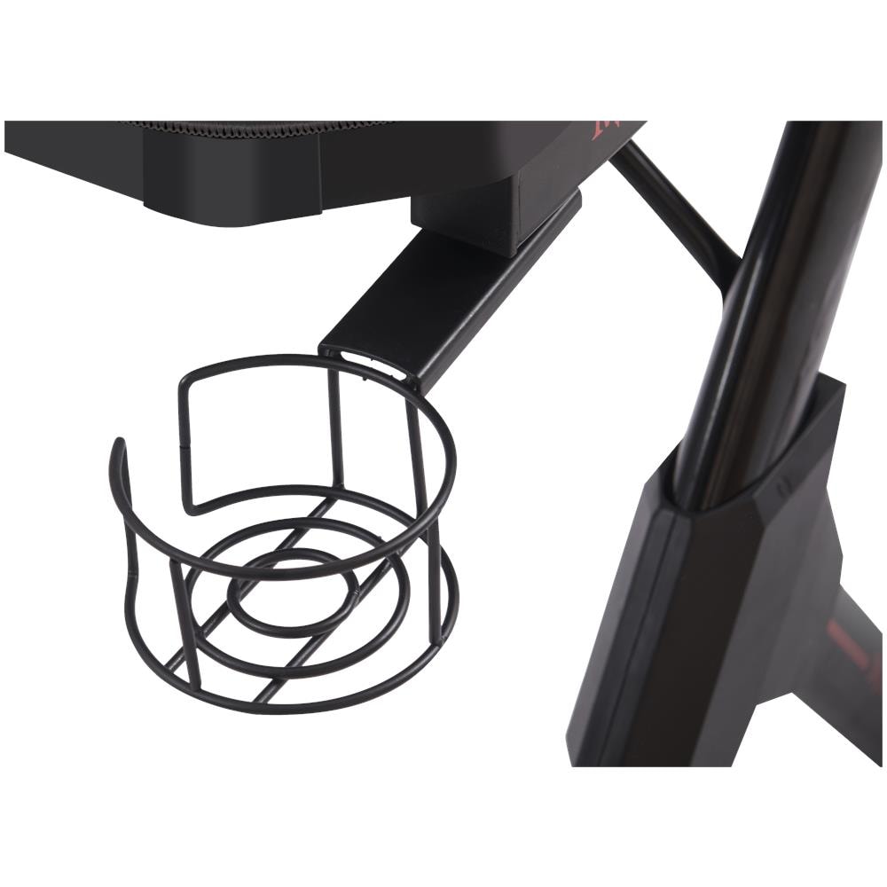 Tavolo da Gaming MGD140W da 140 cm con Supporto Cuffie, Mousepad e Porta Bevande, Colore: Black - Foto 8