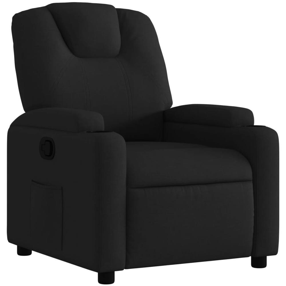 Poltrona Reclinabile In Tessuto Nero - Foto 2