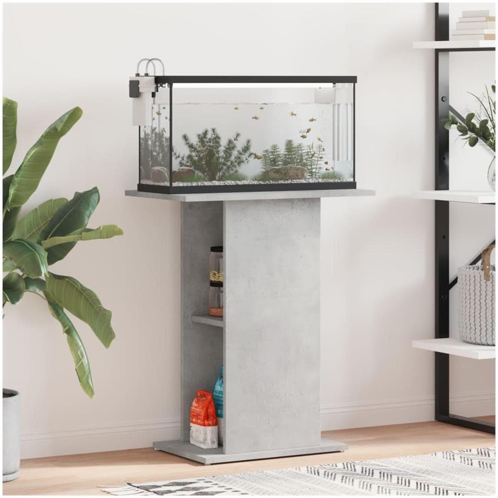 Supporto per Acquario 60,5x36x72,5cm Multistrato Grigio Cemento - Foto 2